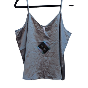 NWT Cozy Rozy Satin Camisole Top, XL